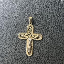 Gold Jesus Pendant