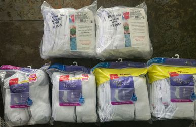 Hanes jumbo 14-12-10 pairs Womans crew, lowcut socks