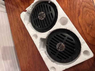 Pair Vintage Bosch Germany 12V Horns (345Hz HO/FSA 12/9)