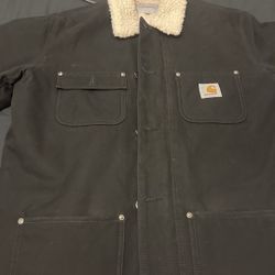 Carhartt Work Jacket w/ Sherpa Collar – Size S – $145
