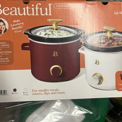 2qt Beautiful Crock Pot Slow Cooker