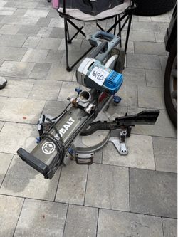 GARAGE SALE TODAY MUST GO OR BEING THROWN OUT Kobalt 10in Sliding Miter Saw