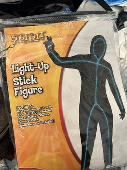 Stick Figure Light Up Adult XL
