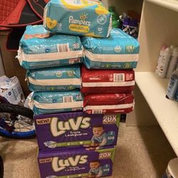 Diapers size 2 and three’s 