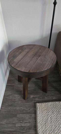 Rustic solid wood  side table