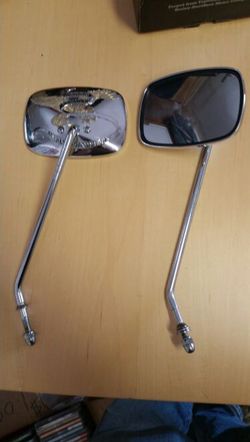 Harley Davidson Chrome eagle mirrors set