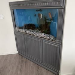 90 Gallon Aquarium With All Accessories Fresh And Salt Water Compatible