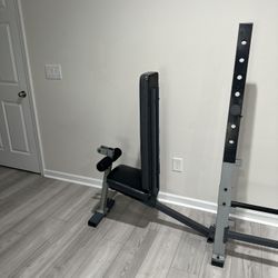 Gym Bar Holder With Bench - free