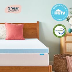 Memory Foam Mattress Topper, King Size - 3 Inch (In Box)