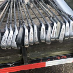 Huge Lot Of Golf Clubs