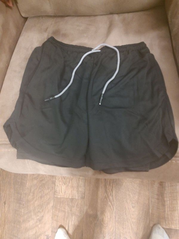 Blue Workout Shorts