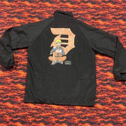 Mens Medium Primitive x Naruto Black Jacket EUC 