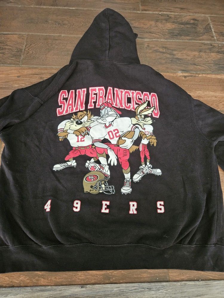 Vintage San Francisco 49ers Looney Tunes Hoodie 2xl