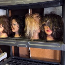 8 Real 1 Synthetic Cosmology Real Hair Doll Heads