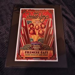 The Beach Boys Frame 11 in x 14 inch GLASS NEW 
