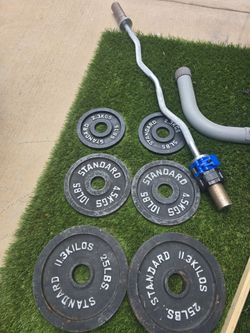 Eazy Curl Bar with 80lbs