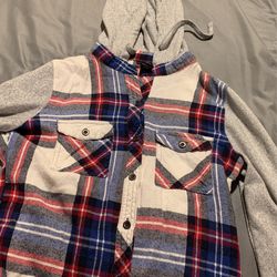 Small Girls Youth Plaid Button Up Or Flannel 