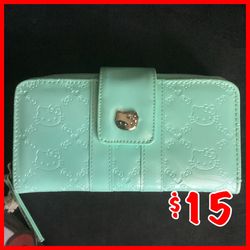 🔥FLASH SALE🔥 NWT LOUNGEFLY HELLO KITTY MINT WALLET