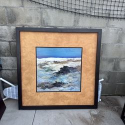 Framed Abstract Art Piece