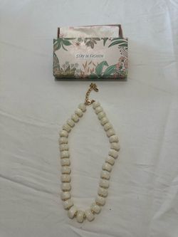 White necklace well made