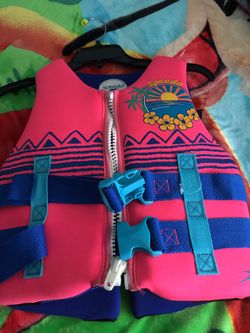 Chaleco para la pizina para niña de 7 años