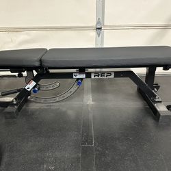 REP FITNESS ADJUSTABLE WEIGHT BENCH INCLINE DECLINE FLAT ZERO GAP AB-5000