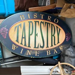 Vintage two sided Bistro sign. 55”x 33”!! FREE !!