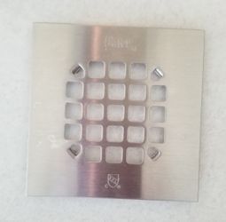 Brushed nickel drain cover stainless steel