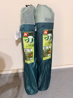 Ozark Trail Begonia Pink / Teal Rain Oversized Mesh Camping Chair with Carry Bag and Cup Holders
