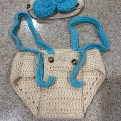 Newborn Photo Prop Crochet Outfit