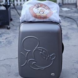 Disney Mickey Mouse Titan Rolling Luggage  Free Mens Med. Hoodie
