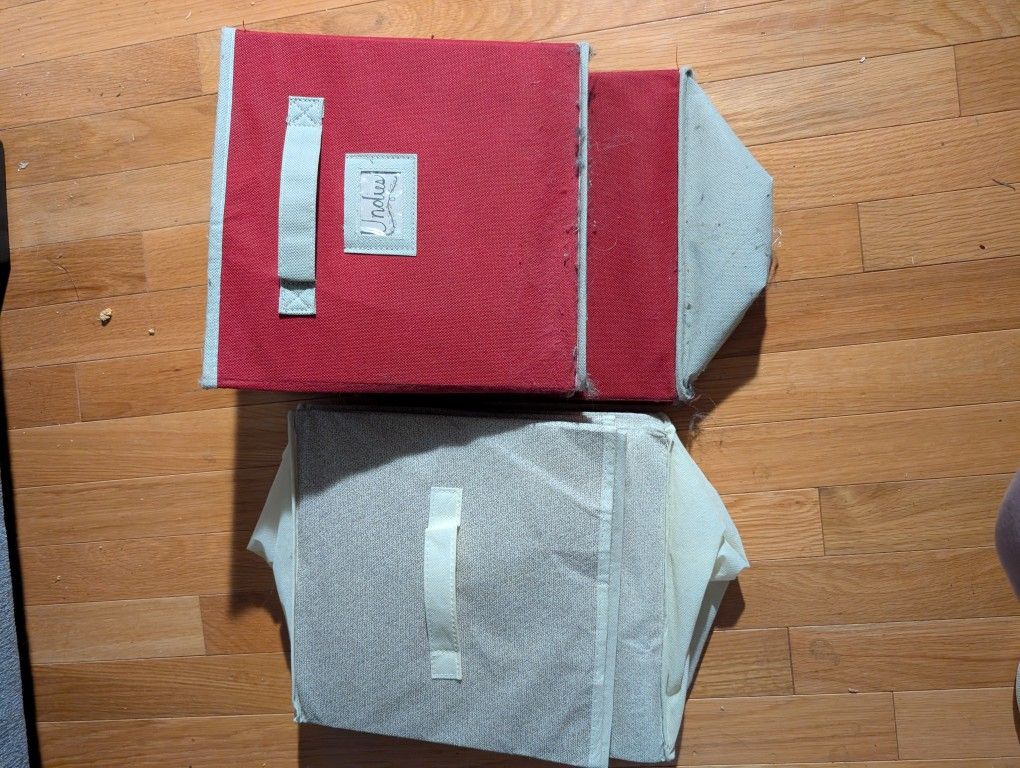 4 Free Fabric Cubby Boxes