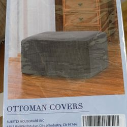 Ottoman cover Grey