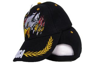 Black Screaming Eagle Claw Hat USA US America American Baseball Cap