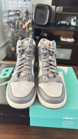 Nike Dunk Hi Bundle Grey and White Size 5.5 Kids