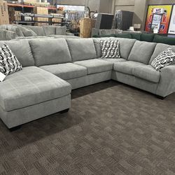 New Light Grey Sectional 