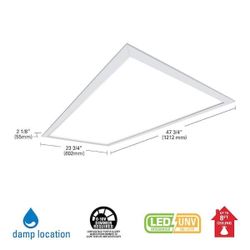 2 ft. x 4 ft. 4500 Lumens Integrated LED Flat Panel Light 4000K