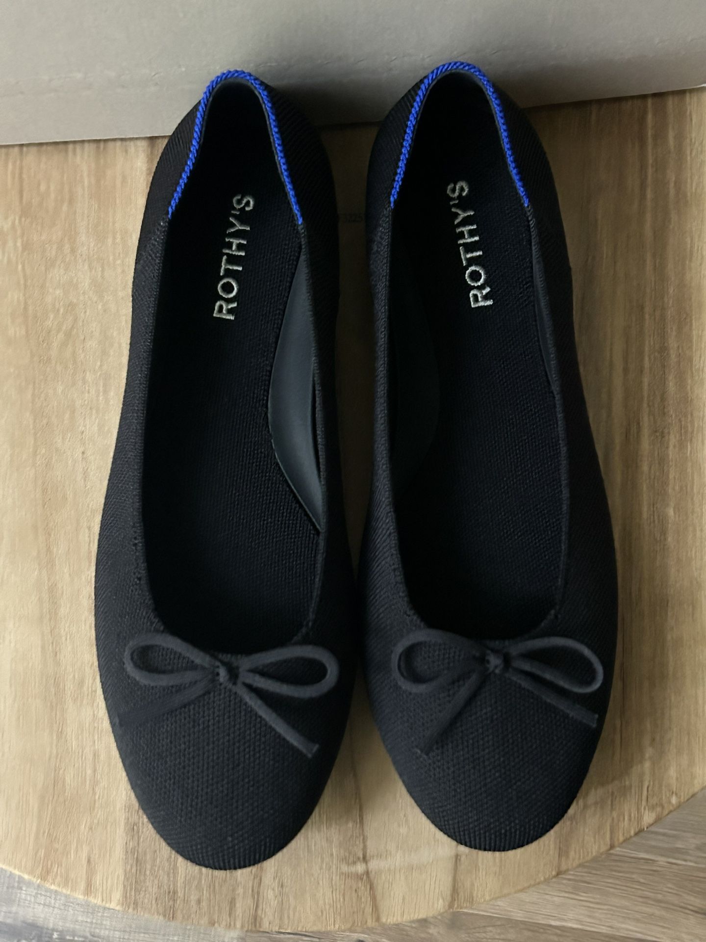 Rothy’s Black ballet Flats 9.5