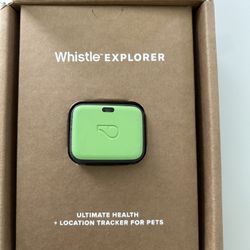 Whistle GO Explore is a pet Health + Location tracker - Green