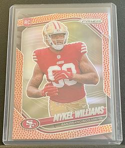 2025 Panini Prizm Mykel Williams Rookie Prizm Pigskin #027/180