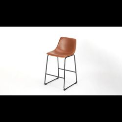 Brown Leather Bar Stool