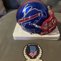 Authentic Signed Mini Helmet 