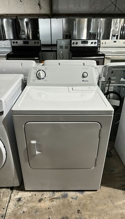 Amana White Basic Dryer - Automatic Dry