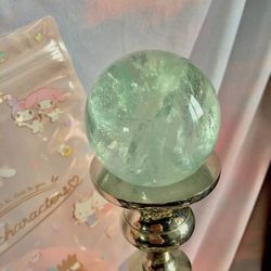 Crystals ( Green Flourite Sphere)