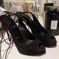 Christian Louboutin peep toe heels 