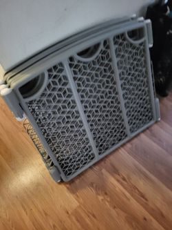 Gray Plastic Folding Baby Gate Panel