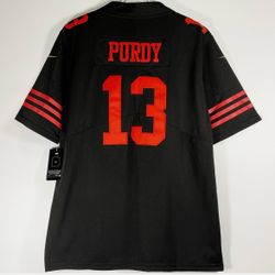 Purdy 13 black men jersey (fullly stitched) all sizes available