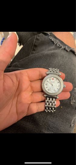 Michele caber 37mm .58 ct diamond Swiss ladies watch