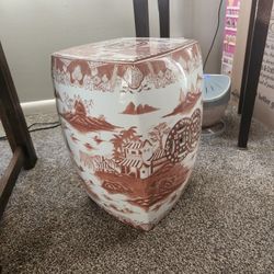 Pier One Asian Inspired Ceramic Stool/Side Table 