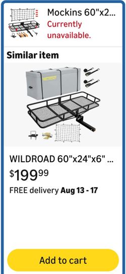 Cargo basket 2 inch hitch